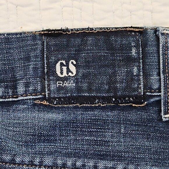 G-Star Raw Denim Jeans Men's 30x30 Blue Straight Leg Button Fly EUC Streetwear - Picture 13 of 14